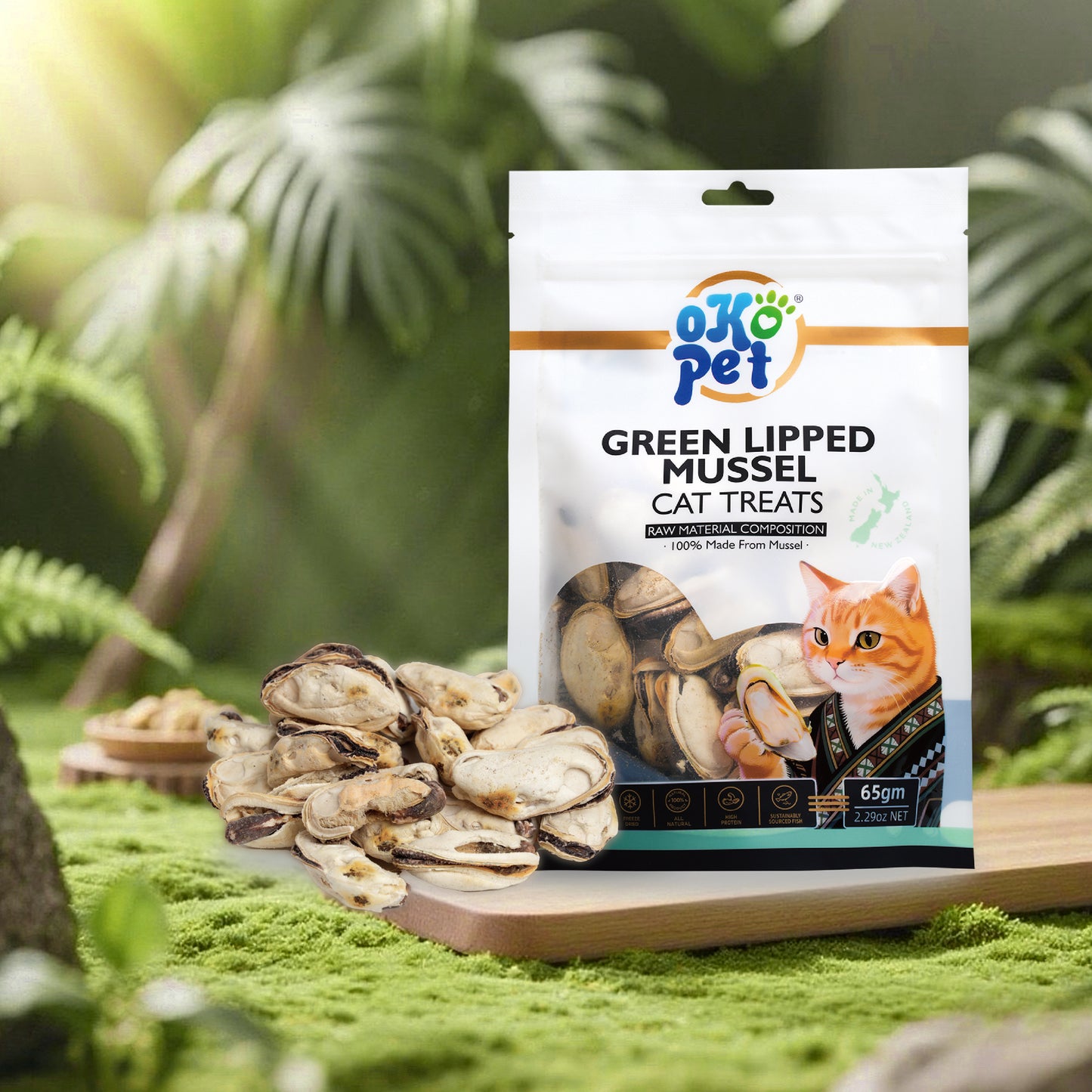 Green Lipped Mussel Freeze Dried Cat Treats