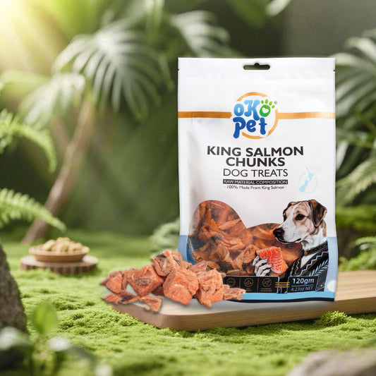 King Salmon Chunks Freeze Dried Dog Treats