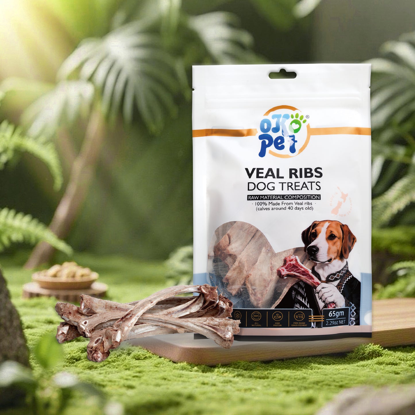 Veal Ribs Freeze Dried Dog Treats